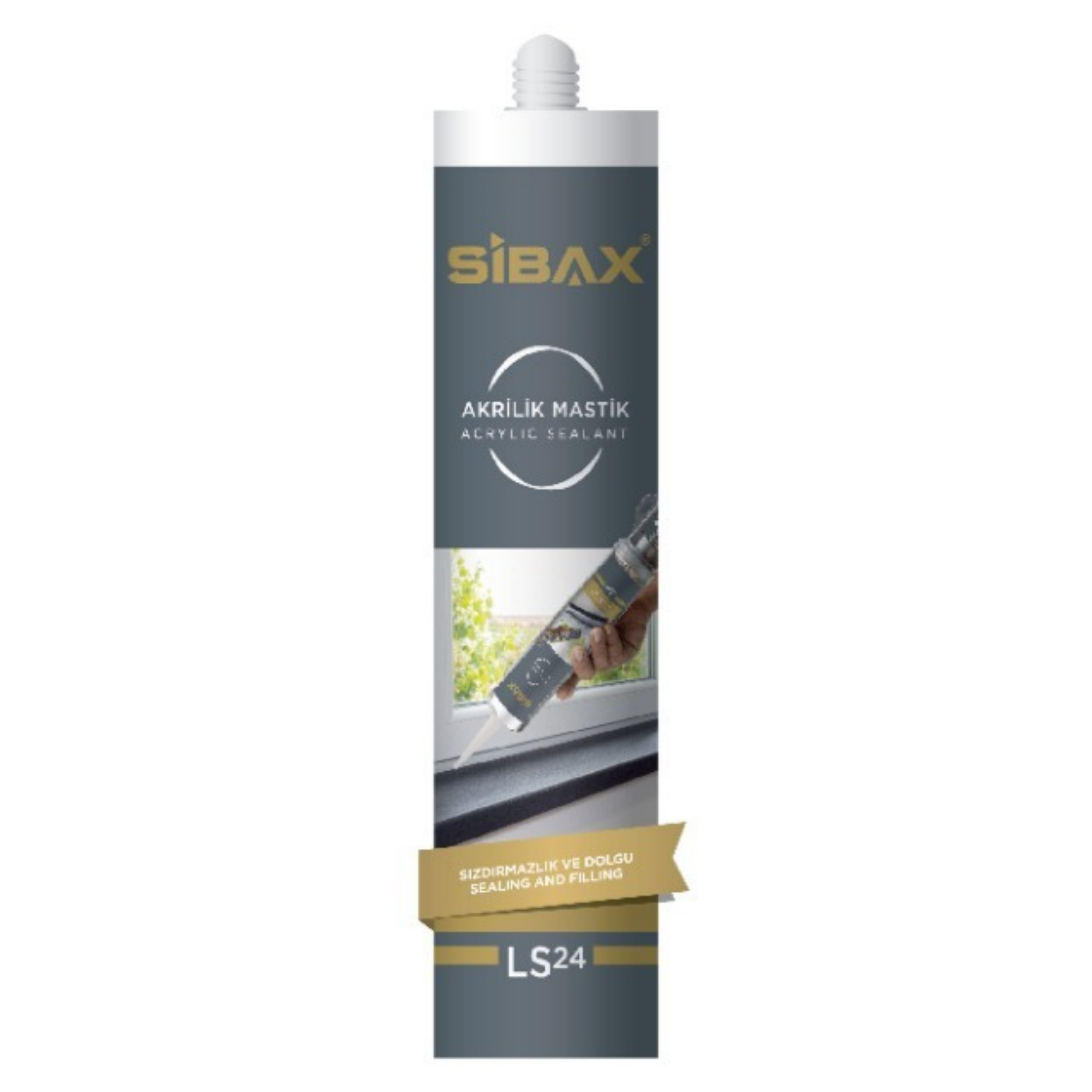SİBAX LS24 AKRİLİK MASTİK 450 GR BEYAZ